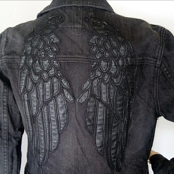 Sinful Jackets & Blazers - Sinful DARE cropped wings Jacket Studs Medium